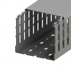 0.0.0.5.51021WS, KKC 1006; Перфорированный короб 100х60 (ШхВ). Широкий шаг перфорации