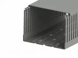 0.0.0.5.51023WS, KKC 1206; Перфорированный короб с крышкой; 120x60 (ШхВ). Широкий шаг перфорации