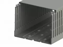 0.0.0.5.51024WS, KKC 1208; Перфорированный короб с крышкой; 120х80 (ШхВ).Широкий шаг перфорации 