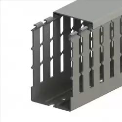 0.0.0.5.51033WS, KKC 6010; Перфорированный короб с крышкой; 60x100 (ШхВ) Серый Широкий шаг перфорации