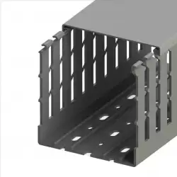 0.0.0.5.51036WS, KKC 1001; Перфорированный короб с крышкой; 100x100 (ШхВ), (упак. 24м); Широкий шаг перфорации