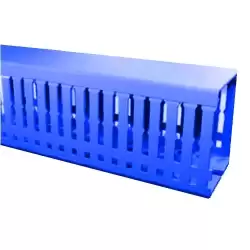 5554060WSBL, KKD 4060; Перфорированный короб с крышкой, 40x60 (Широкий шаг перфорации) (ШxВ) Синий (упак 36 м.)