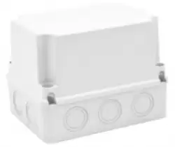 0.0.0.6.90300, Распределительная коробка с перфорацией под выдавливание IP44 - высокая крышка KJBO 8012-D Halogen Free