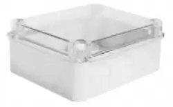 0.0.0.6.90453, Распределительная коробка с перфорацией под выдавливание IP67 - прозрачная крышка KJTO 3123 Halogen Free