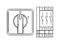 0.0.0.8.00025, CS040010M; Двухпозиционные Переключатели Вкл-Выкл (0-1); 3 FAZ 40 A 60°