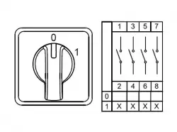 0.0.0.8.00030, CS010092S; Двухпозиционные Переключатели Вкл-Выкл (0-1); 4 FAZ 10 A 60°