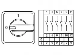 0.0.0.8.00106, CS050274E; Аварийные Переключатели Двухпозиционные (0-1); 6 FAZ 50 A 90°