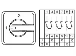 0.0.0.8.00221, CS016056S; Двухпозиционные Переключатели  (1-2); 3 FAZ 16 A 90°