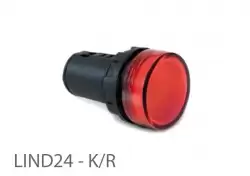 0.0.0.8.00711, LIND24 - K/R; Лампы сигнальные светодиодные - 24 В AC/DC (Красный)