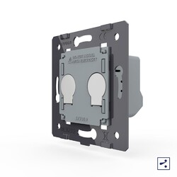 Двухклавишный проходной сенсорный выключатель Livolo (механизм)