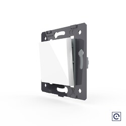 Одноклавишная механическая кнопка (звонок) Livolo, цвет белый (механизм)