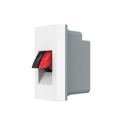 Розетка акустическая на зажимах Livolo, цвет белый (механизм)