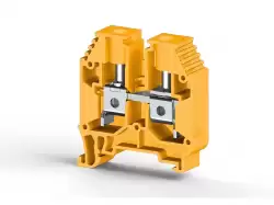 0.0.0.3.04163, Клеммник на DIN-рейку 16мм.кв. (Желтый); AVK16