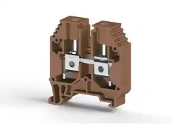 0.0.0.3.04168, Клеммник на DIN-рейку 16мм.кв. (Коричневый); AVK16