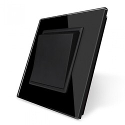 Одноклавишный механический выключатель Livolo, 1 пост, Черный