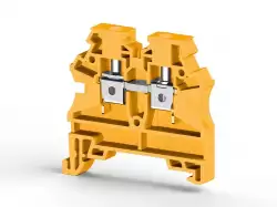 0.0.0.3.04213RP, Клеммник на DIN-рейку 4мм.кв. (желтый); AVK4 RD  (RP)