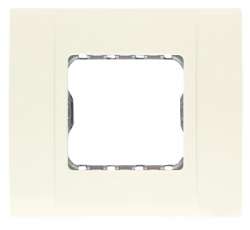 ABB (Re)stylo Рамка 1-постовая, 1-модульная, с монтажными лапками, альпийский белый арт. 2771.3 BA