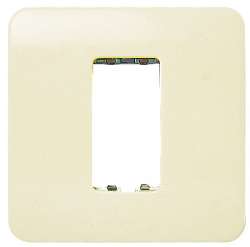 ABB (Re)stylo Рамка 1-постовая, 2-модульная, без монтажных лапок, альпийский белый арт. 2771.2 BA