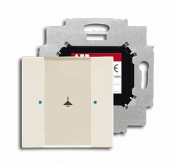 ABB 6125/01-896-500 Сенсор 1-клавишный с коплером в комплекте, chaley-white арт. 6115-0-0449