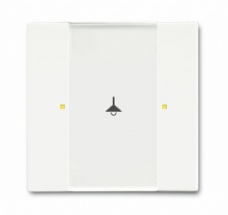 ABB 6125/02-884-500 Сенсор 1/2-клавишный, белый бархат арт. 6115-0-0226