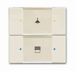 ABB 6126/02-896-500 Сенсор 2/4-клавишный, chaley-white арт. 6116-0-0226