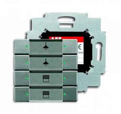 ABB 6127/01-803-500 Сенсор 4-клавишный с коплером в комплекте, метеор арт. 6117-0-0228