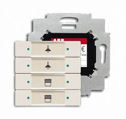 ABB 6127/01-896-500 Сенсор 4-клавишный с коплером в комплекте, chaley-white арт. 6117-0-0249 ABB 6127/01-896-500 Сенсор 4-клавишный с коплером в комплекте, chaley-white арт. 6117-0-0249