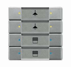 ABB 6127/02-803-500 Сенсор 4/8-клавишный, метеор арт. 6117-0-0240