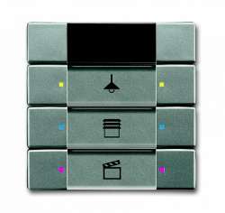 ABB 6129/01-803-500 Сенсор 3/6-клавишный, ИК-приёмник, метеор арт. 6135-0-0163