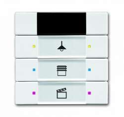 ABB 6129/01-84-500 Сенсор 3/6-клавишный, ИК-приёмник, альпийский белый арт. 6135-0-0146