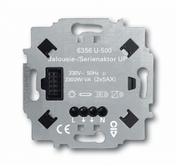 ABB 6356 U-500 Жалюзиактор/реле 2 кан., 2300Вт, FM арт. 6310-0-0099