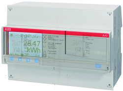 ABB A43 211-200 Счетчик 3-ф.(2Н),1-т.,кл.т.1,пр.вкл. 10(80)А, имп.выход арт. 2CMA100108R1000