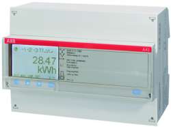 ABB A43 313-200 Счетчик 3-ф.(2Н),4-т.б/тарифик.,кл.т.1,пр.вкл. 10(80)А, 2 вх/вых,M-bus арт. 2CMA100113R1000