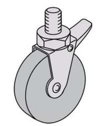 ABB AM2 Ролики транспортировочные d 80мм с тормозами (4шт) арт. EV1006