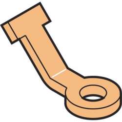 ABB Адаптер IR3 разъемов типа FCB для перехода на присоединение на шпильку (под болт) арт. 1SNA167624R2000