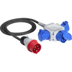 ABB Адаптер на кабеле 416P6/216R6 ,16A, ввод-3P+N+E, 3 вывода - 2P+E, IP44 арт. 2CMA170191R1000