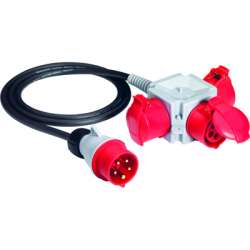 ABB Адаптер на кабеле 416P6/416R6 ,16A, ввод-3P+N+E, 3 вывода - 3P+N+E, IP44 арт. 2CMA170192R1000