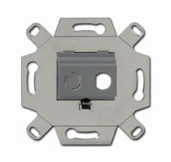 ABB Адаптор/суппорт для ТВ-разъёмов тип F, BNC-F, серый арт. 0230-0-0438