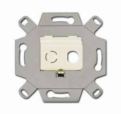 ABB Адаптор/суппорт для ТВ-разъёмов тип F, BNC-F, слоновая кость арт. 0230-0-0436