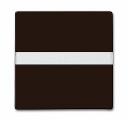ABB Allwetter 44 Клавиша для одноклавишного выключателя/переключателя/кнопки, с полем для надписи IP44, коричневый арт. 1731-0-1960