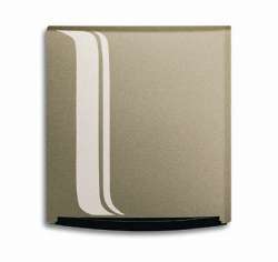 ABB Alpha exclusive Корпус triton с рамкой и сдвижной крышкой для установки силовых и комм. розеток стандарта SI, палладий арт. 1710-0-3516