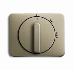 ABB Alpha exclusive Плата центральная с поворотной ручкой для переключателя на 3 положения 2710/1 U, палладий арт. 1710-0-3465