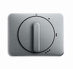 ABB Alpha exclusive Плата центральная с поворотной ручкой для переключателя на 3 положения 2710 U, титан арт. 1710-0-3466