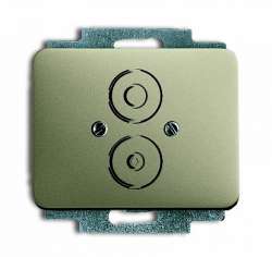 ABB Alpha exclusive Плата центральная с суппортом для разъёмов с резьбовым креплением М16х0.75, палладий арт. 1710-0-3323