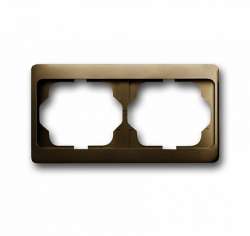 ABB Alpha exclusive Рамка 2-постовая, горизонтальная, бронза арт. 1754-0-4383