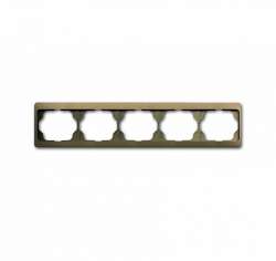 ABB Alpha exclusive Рамка 5-постовая, горизонтальная, бронза арт. 1754-0-4389