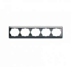 ABB Alpha exclusive Рамка 5-постовая, горизонтальная, платина арт. 1754-0-4380