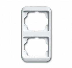 ABB Alpha nea Рамка 2-постовая, вертикальная, белый глянцевый арт. 1754-0-2726