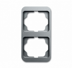 ABB Alpha nea Рамка 2-постовая, вертикальная, титан арт. 1754-0-4393