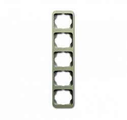 ABB Alpha nea Рамка 5-постовая, вертикальная, палладий арт. 1754-0-4408